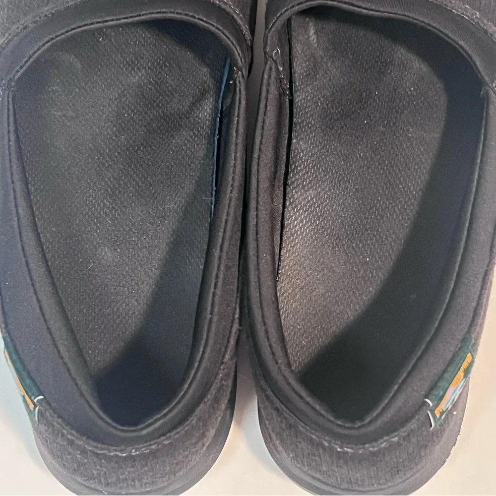 LL Bean All Around Slip On Shoe Fleece Comfort Cushion -Women's 9 M -‎ Black